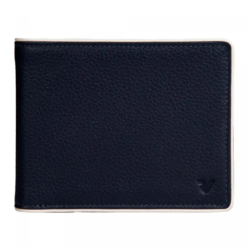 Madrid Portafoglio Uomo 12.5x9.5x2 Cm - Navy/rosso