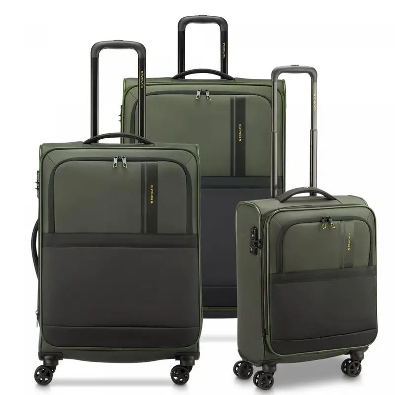 Metropolitan Travel Set Valigie (grande, Medio, Cabina) - Verde Militare