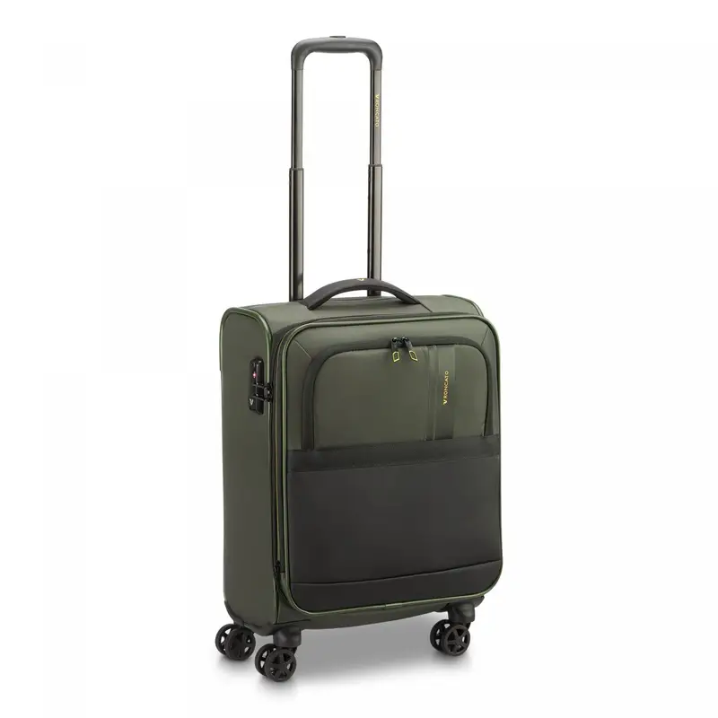 Metropolitan Travel Trolley Bagaglio A Mano 55x40x20/23 Cm Espandibile - Verde Militare