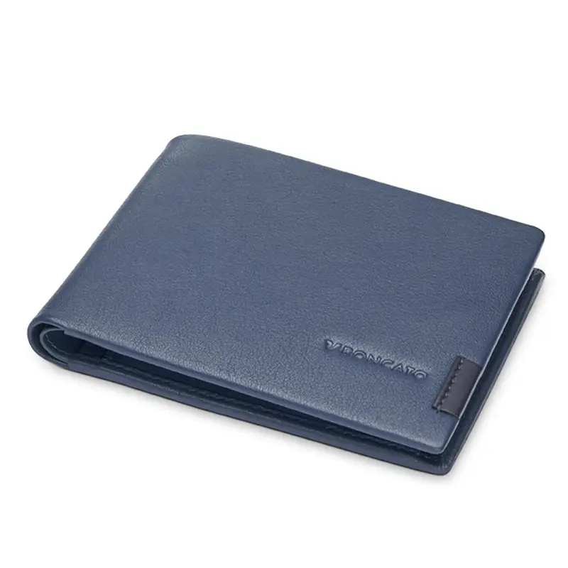 Monaco Portafoglio Uomo 9 5x12 5x2 Cm - Blu Denim