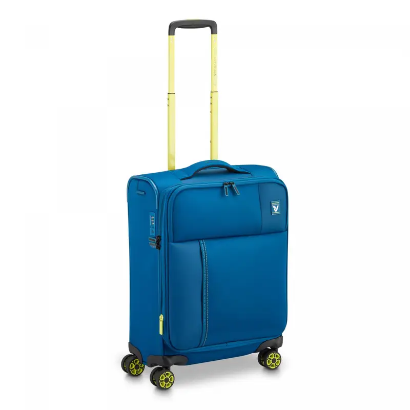 Move Trolley Bagaglio A Mano 55x40x20/23 Cm Espandibile - Blu Laguna