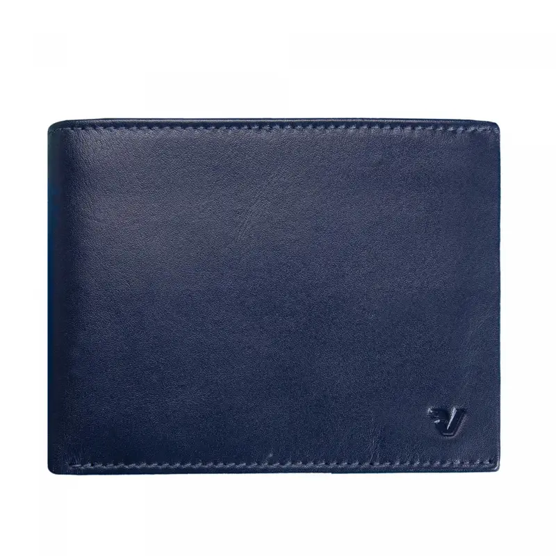 Roncato Portafoglio Uomo Blu Navy in Vera Pelle