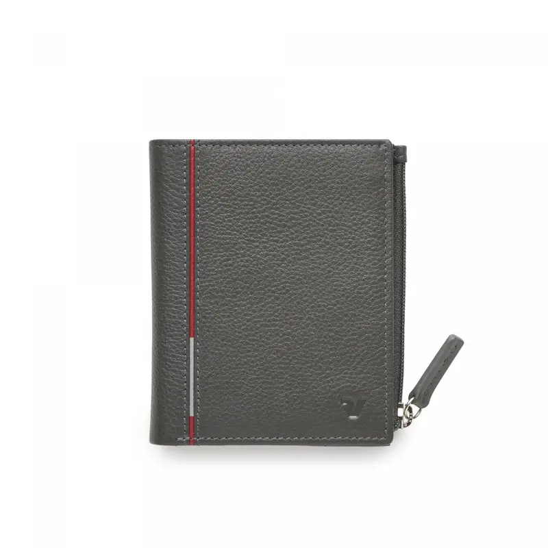 Pe-boston Portafoglio Uomo 9x11x1 Cm - Antracite