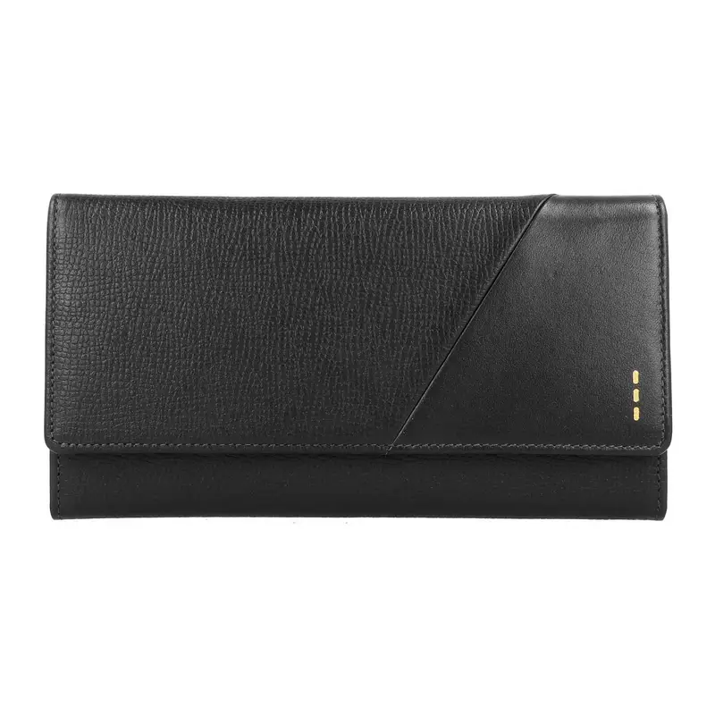 Roncato Portafoglio Donna in Vera Pelle - Nero