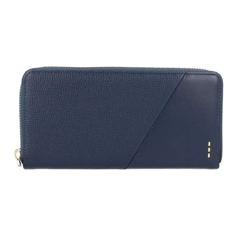 Roncato Portafoglio Donna in Vera Pelle Blu Navy