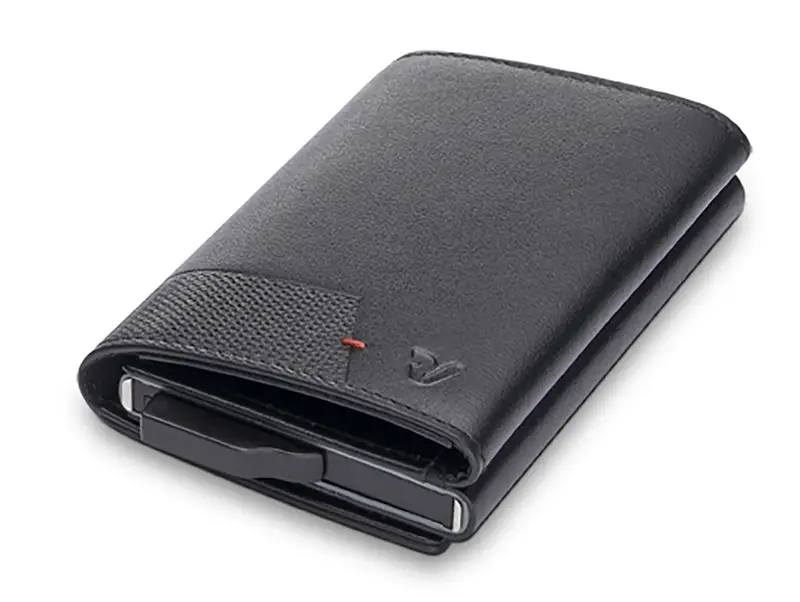 Portafoglio piccolo in alluminio Roncato Mag-Wal 191 Nero