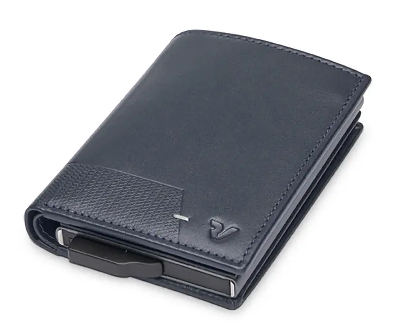 Portafoglio piccolo in alluminio Roncato Mag-Wal 192 Blu Notte