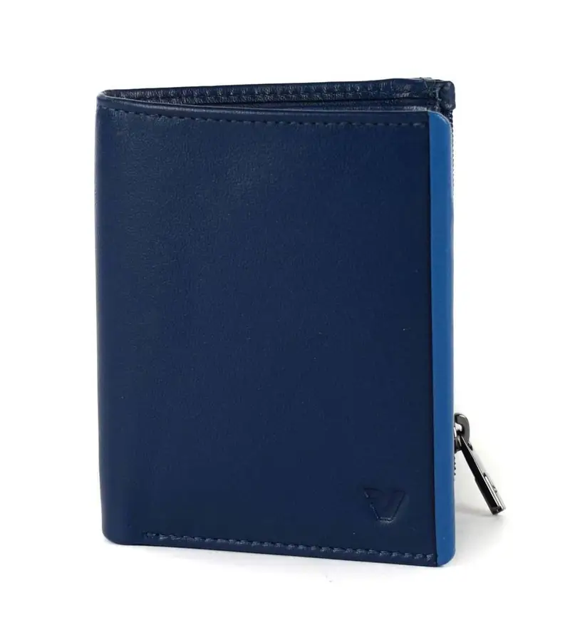 Portafoglio uomo piccolo Roncato Iron 4.0 713 DLX Blu Oltremare