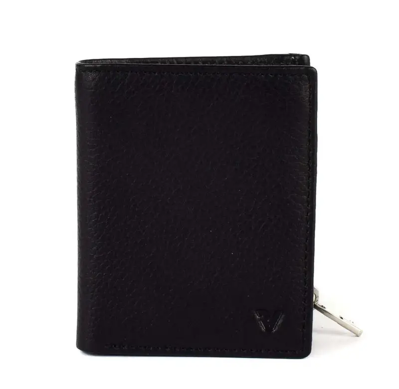 Portafoglio uomo piccolo Roncato Vesuvio 0025 Nero/Antracite