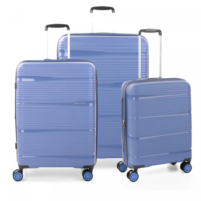 R-lite Set Valigie (grande, Medio, Cabina) - Blu Avio