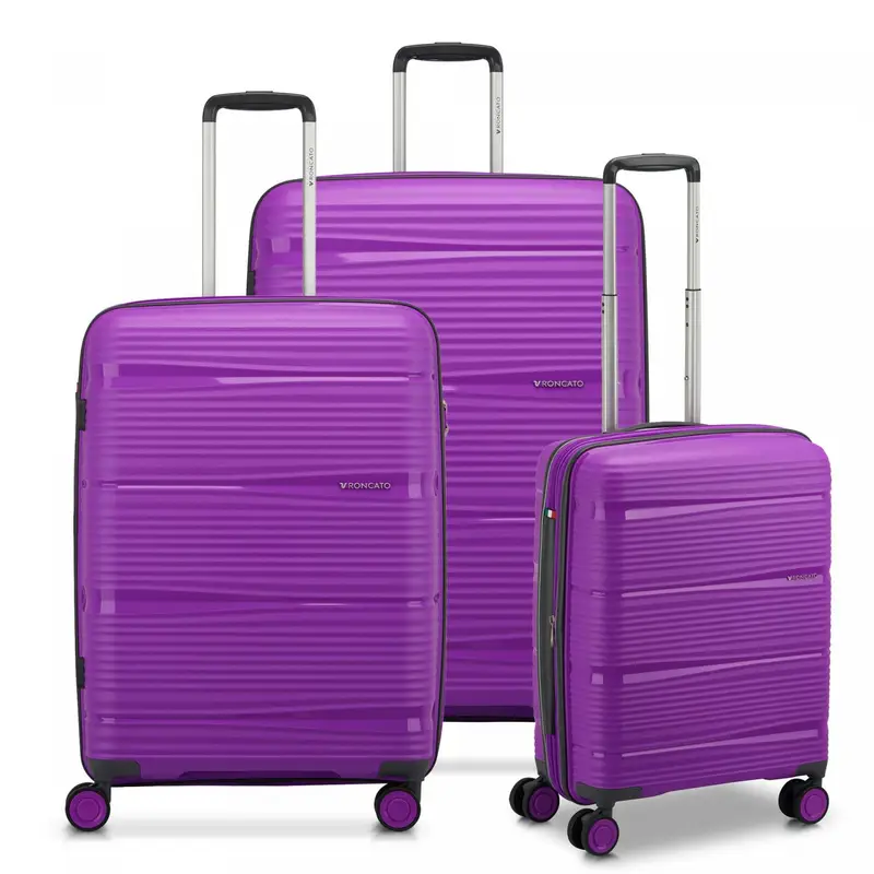 R-lite Set Valigie (grande, Medio, Cabina) - Ciclamino