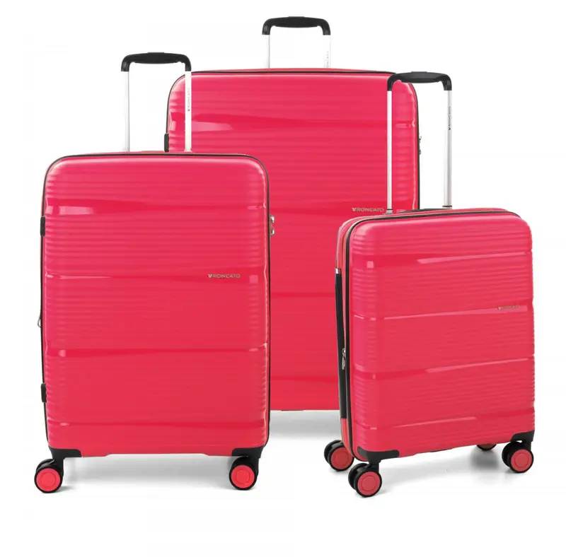 R-lite Set Valigie (grande, Medio, Cabina) - Fucsia