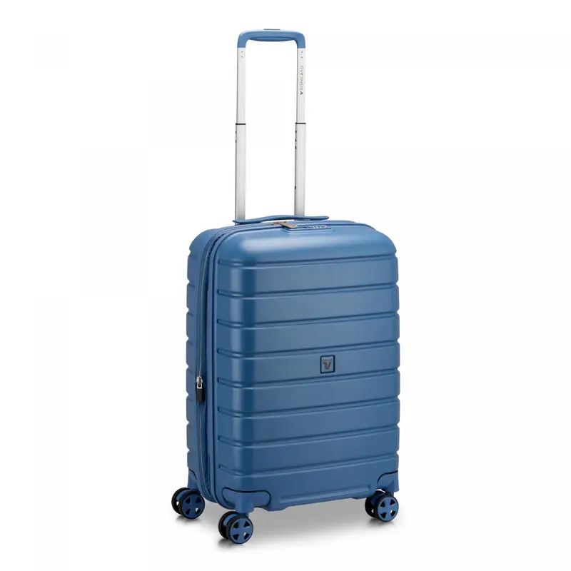 Relife Trolley Bagaglio A Mano 60x40x20/25 Cm Espandibile - Blu Retrò