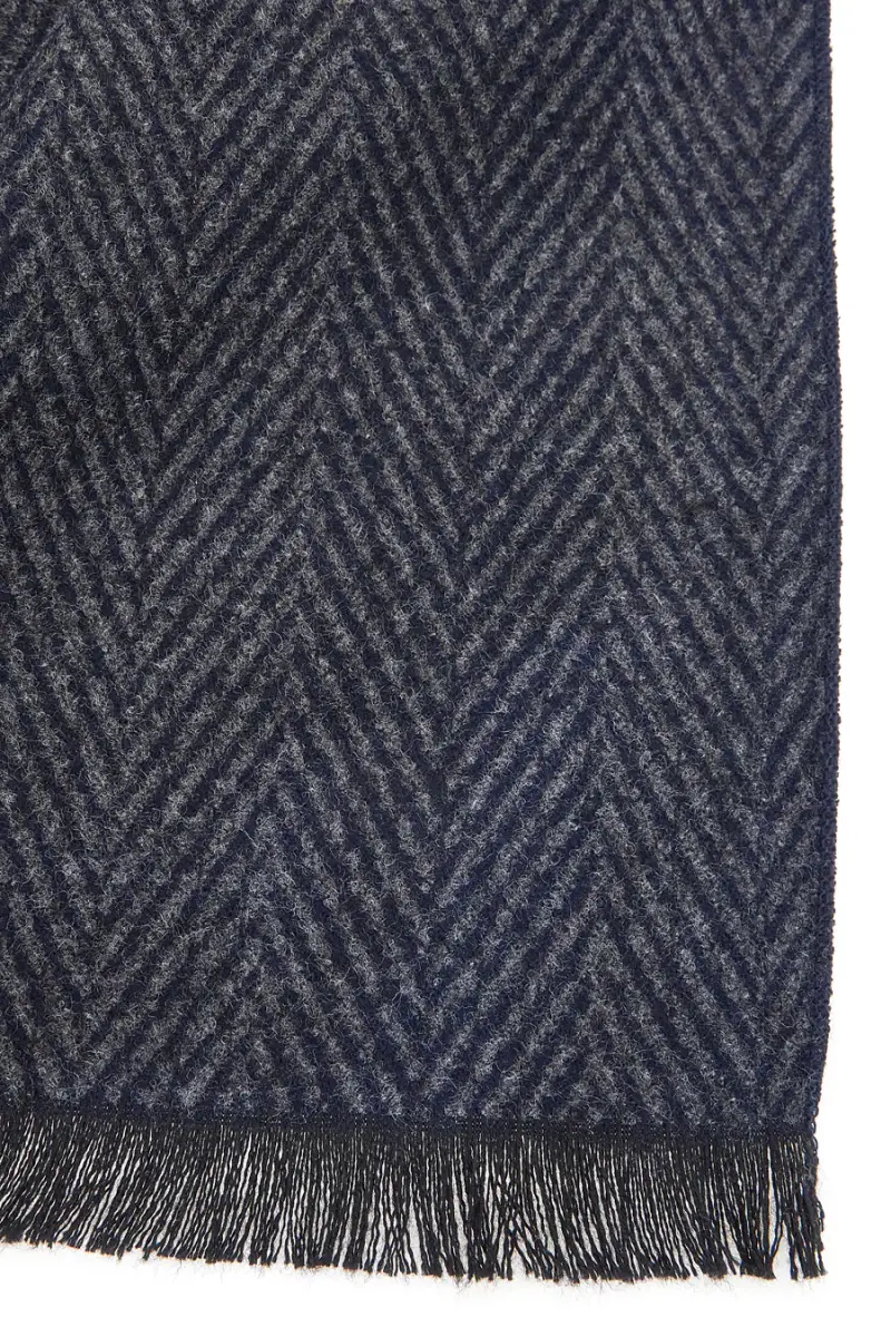 Sciarpa blu fantasia spigata calda Roncato 46, 003, 02 [BLU] miniatura 4