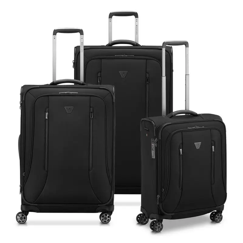 Set 3 Trolley Roncato City 3.0 Nero