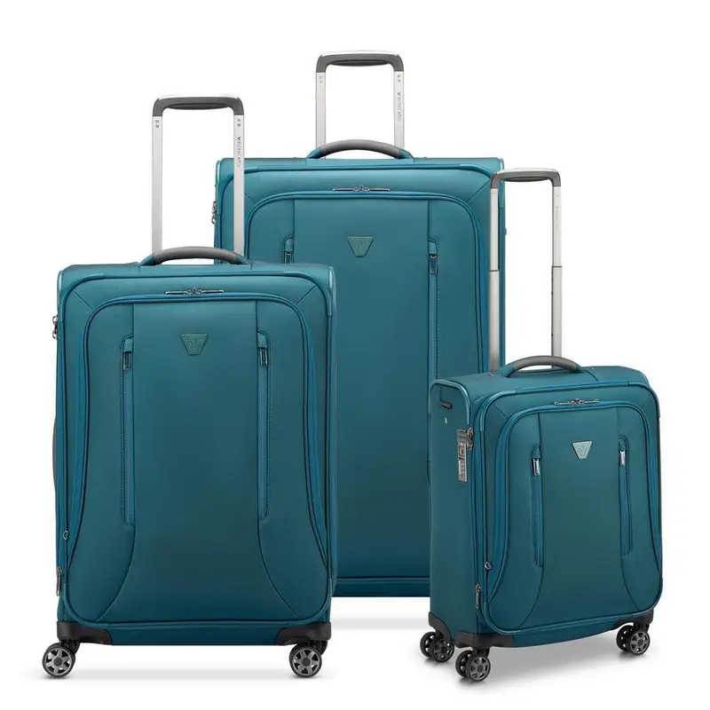 Set 3 Trolley Roncato City 3.0 Verde Bottiglia
