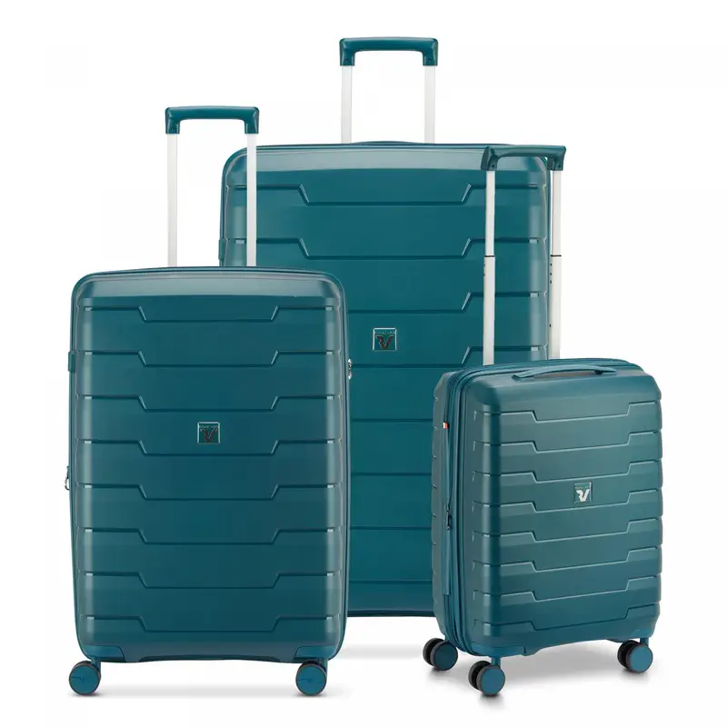 Skyline 2.0 Set Valigie (grande, Medio, Cabina) - Verde Bottiglia