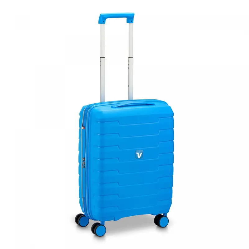 Skyline 2.0 Trolley Bagaglio A Mano 55x40x20/25 Cm Espandibile - Azzurro
