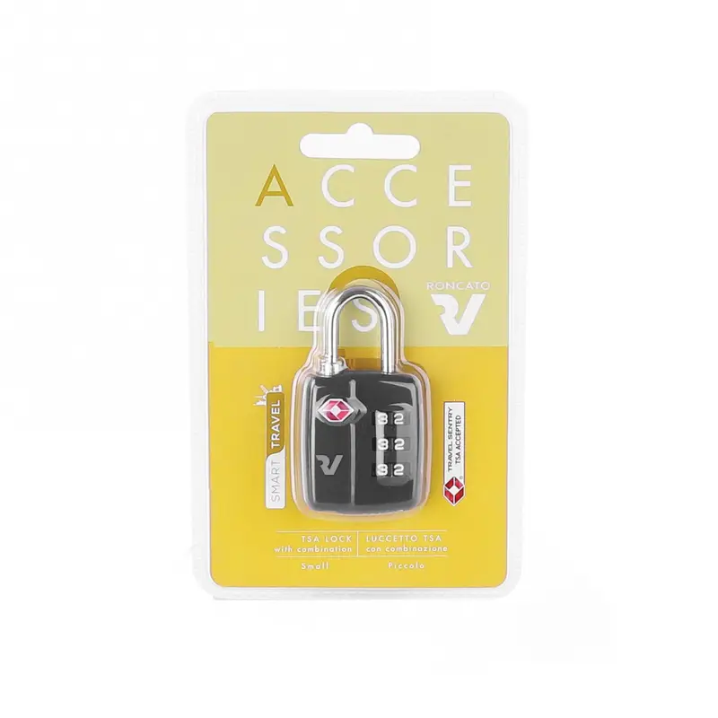 Roncato Lucchetto TSA a Combinazione Nero