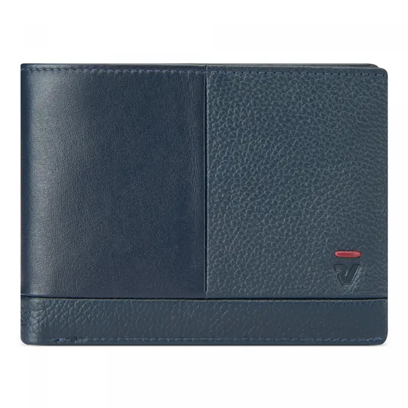 Trial Dlx Portafoglio Uomo 9.5x12.5x2 Cm - Blu Navy