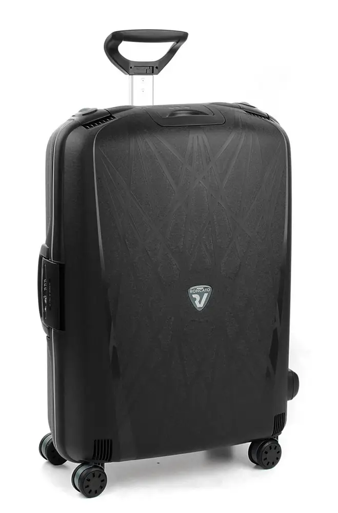 Trolley Roncato Light 4 ruote grande Nero