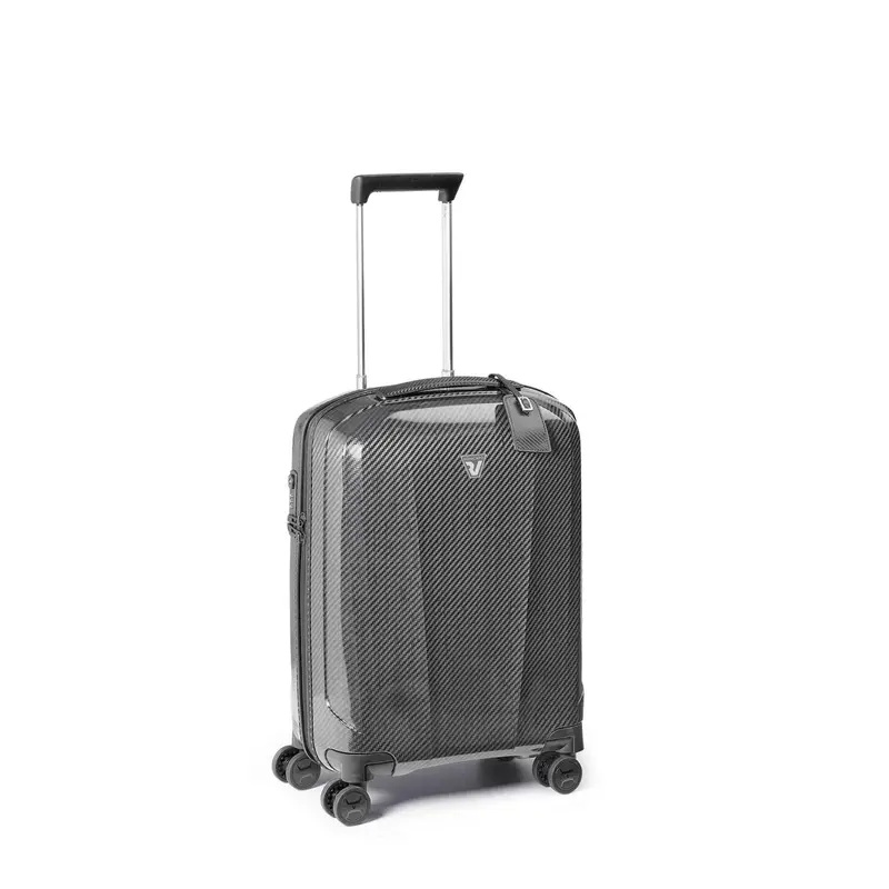 We Are Glam Dlx Trolley Bagaglio A Mano 55x40x20/24.5 Cm Espandibile - Nero/platino