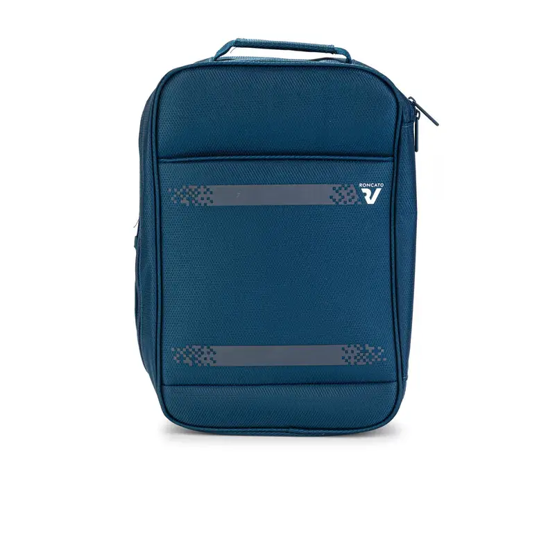 Zaino blu da viaggio con organizer interno