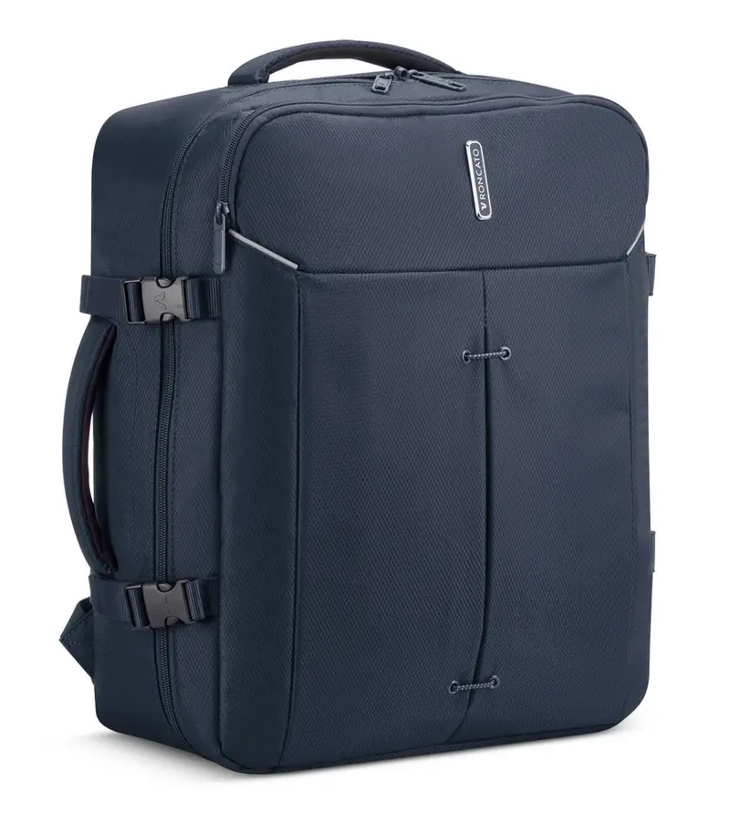 Zaino cabina Easyjet 45x36x18 Roncato Ironik 2.0 5326 Blu Notte