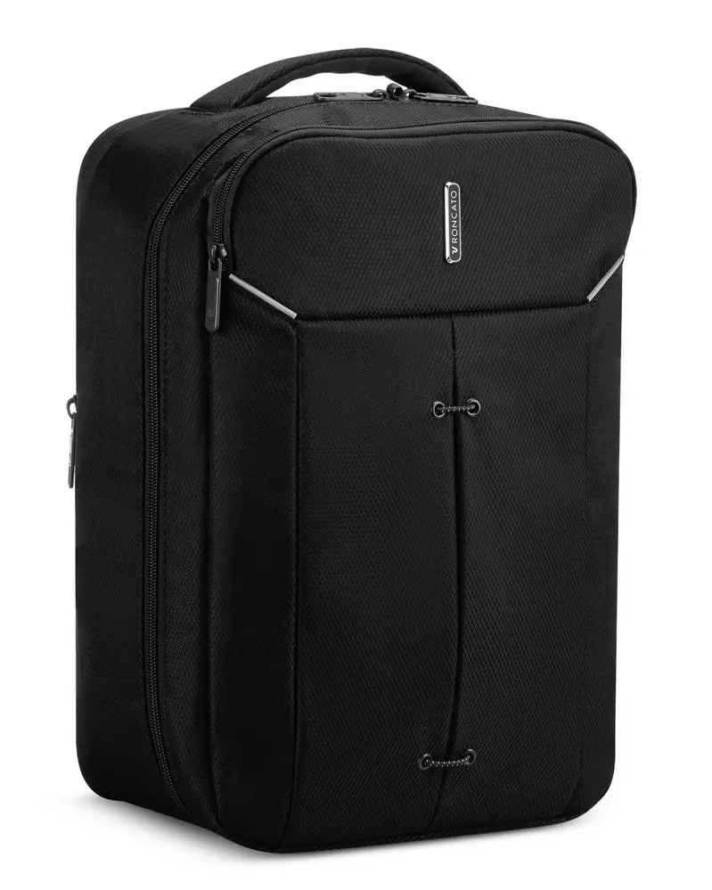 Zaino cabina Ryanair 40x20x25 Roncato Ironik 2.0 5336 Nero