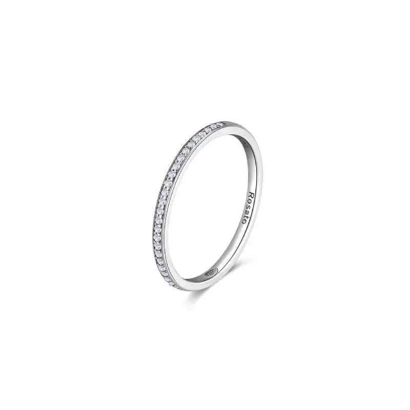 Anello Rosato Allegra - Donna - Argento 925 - Zircone