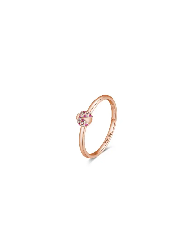 Anello ROSATO STORIE in argento 925 RZA020S Misura 10 Coccinella Rose Gold