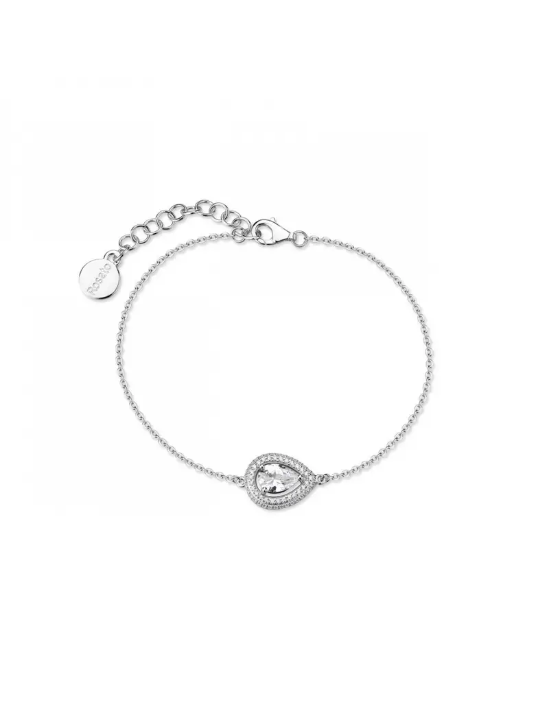 Bracciale ROSATO Anna in argento 925 RZAN11 con cristallo centrale a forma di goccia