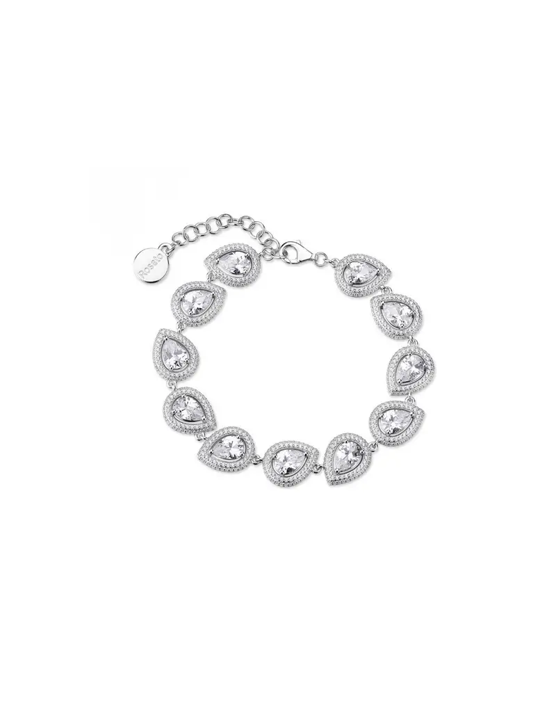 Bracciale ROSATO Anna in argento 925 RZAN15 con cristalli a forma di goccia