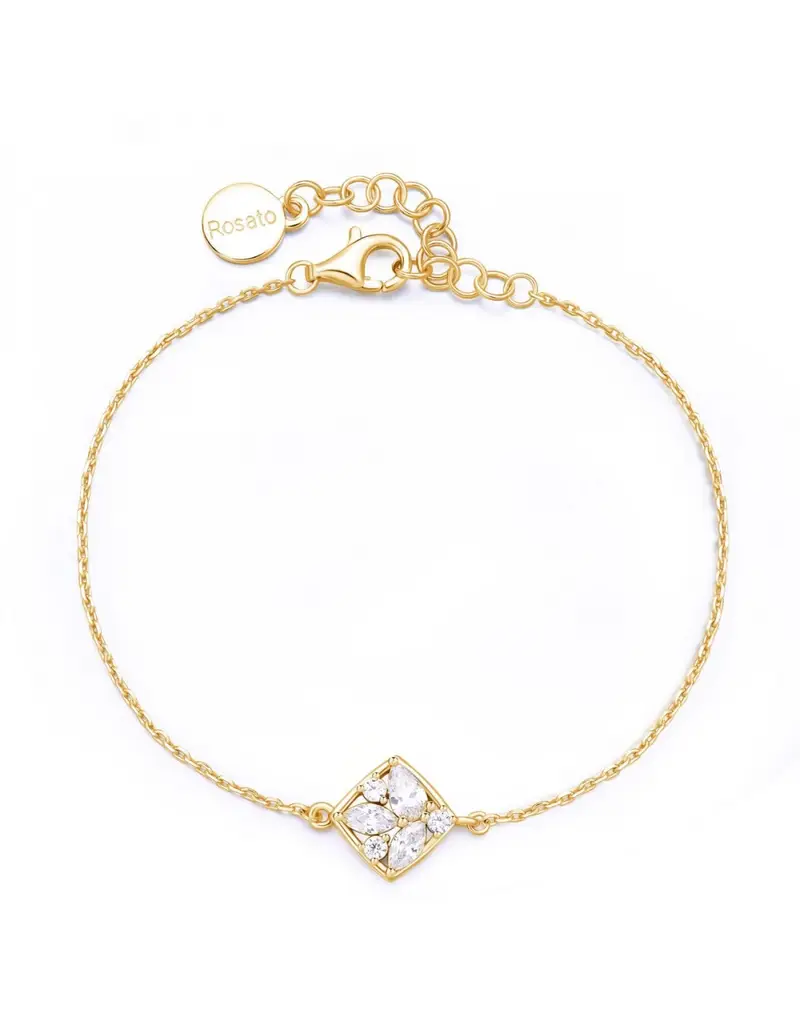 Bracciale ROSATO Gemma in argento 925 dorato RZGE20 con cristalli