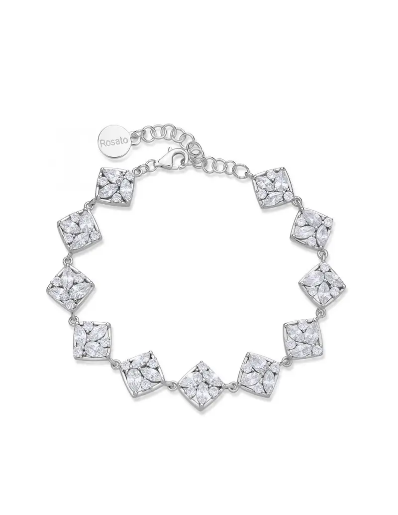 Bracciale ROSATO Gemma in argento 925 dorato RZGE56 con cristalli