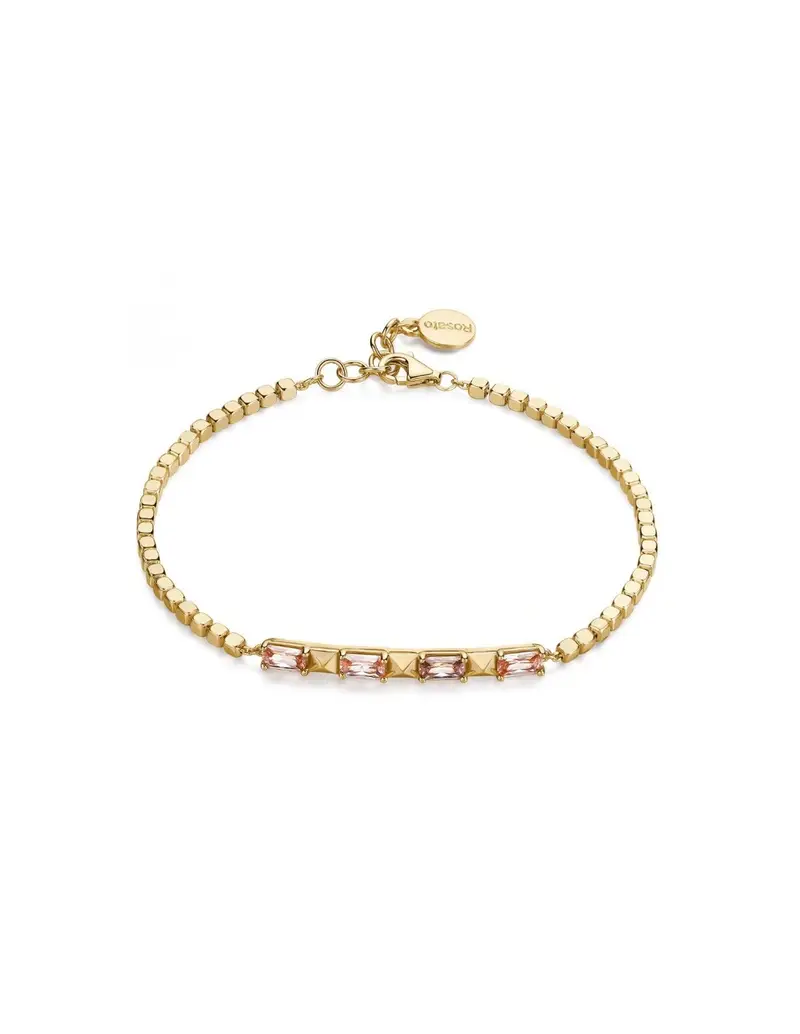 Bracciale ROSATO in argento 925 dorato e cubic zirconia champagne RZCU104
