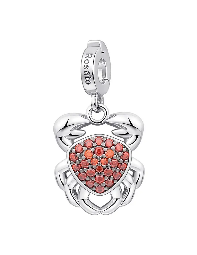 Charm ROSATO in argento 925 e cubic zirconia RZ198R Granchio
