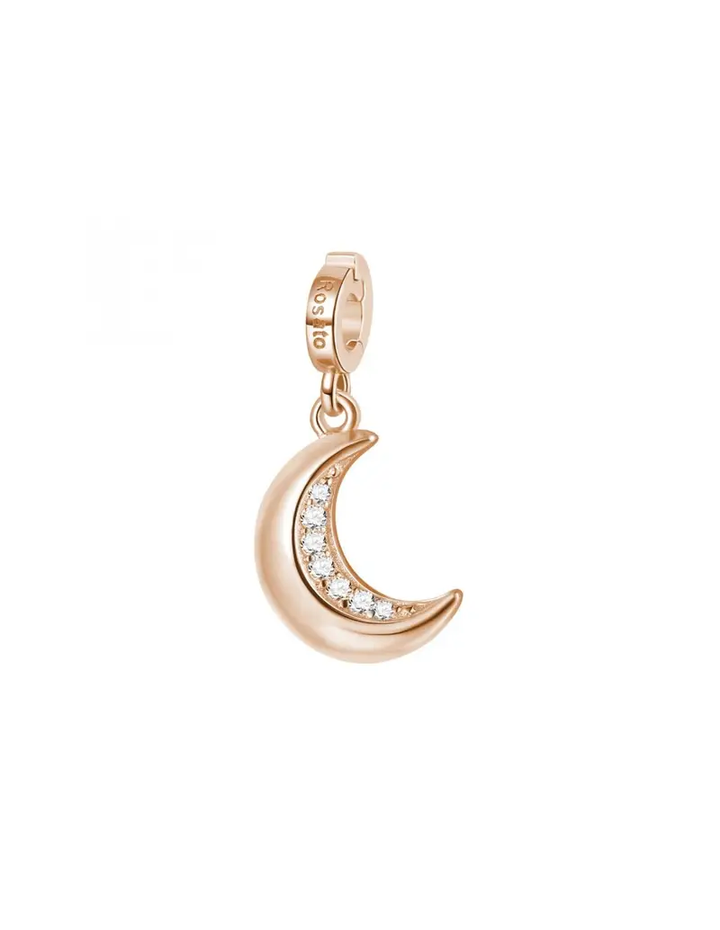 Charm ROSATO in argento 925 rosato e cubic zirconia RZ173 Luna