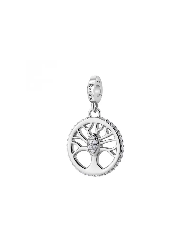 Charm ROSATO Storie in argento 925 RZ253R con cristalli ALBERO DELLA VITA/VITA
