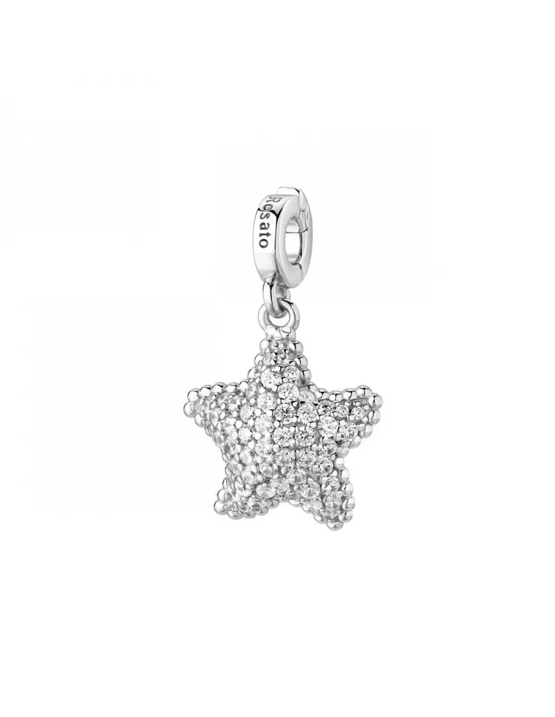 Charm ROSATO Storie in argento 925 RZ257R con cristalli STELLA MARINA/PASSIONE