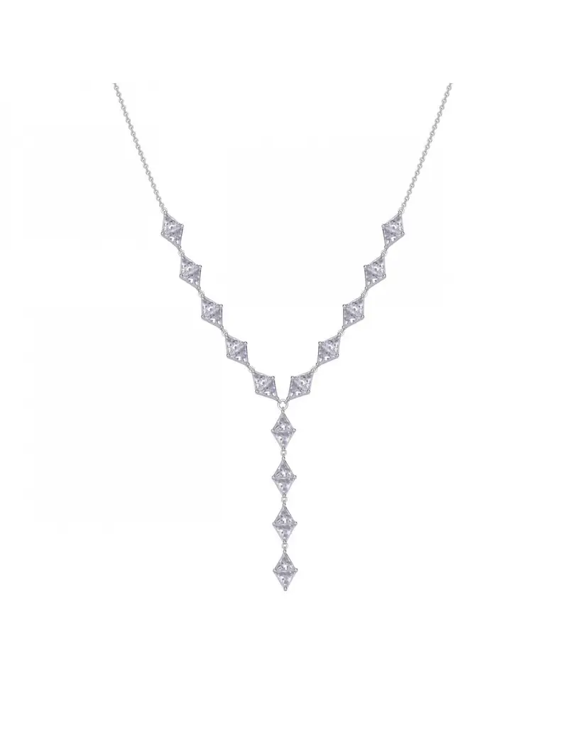Collana cravatta Rosato Vittoria in argento 925 e crsitalli RZVT03
