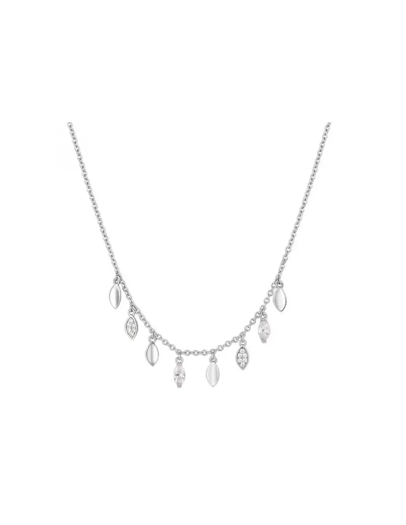 Collana Rosato Gaia in argento 925 con pendenti a forma di petalo RZGA10