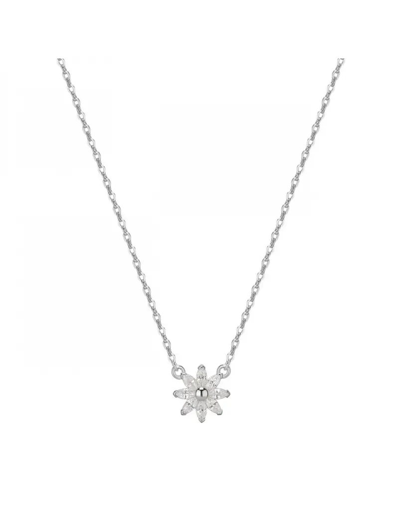 Collana ROSATO Gaia in argento 925 RZGA62 con fiore