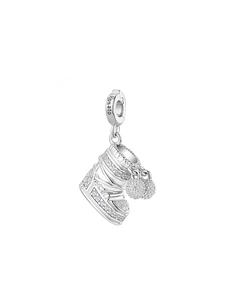 Charm ROSATO Storie in argento 925 RZ259R con cristalli SCARPONE DA SCI