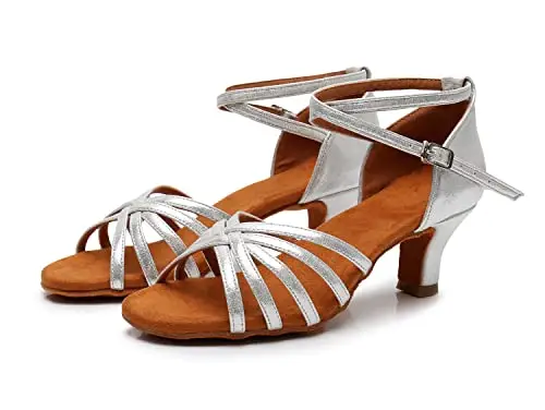 Rosefinch Scarpe da Ballo Latino per Le Donne Nero Professionale Scarpe da Ballo Sala da Ballo Partito Salsa Danza