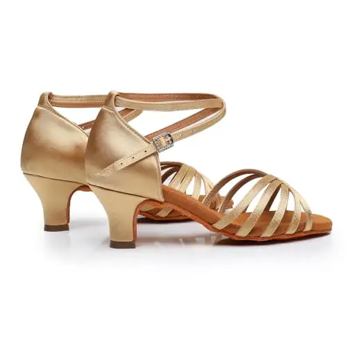 Rosefinch Scarpe da Ballo Latino per Le Donne Scarpe da Ballo Professionale Partito di Ballo Salsa Scarpe da Ballo di miniatura 3