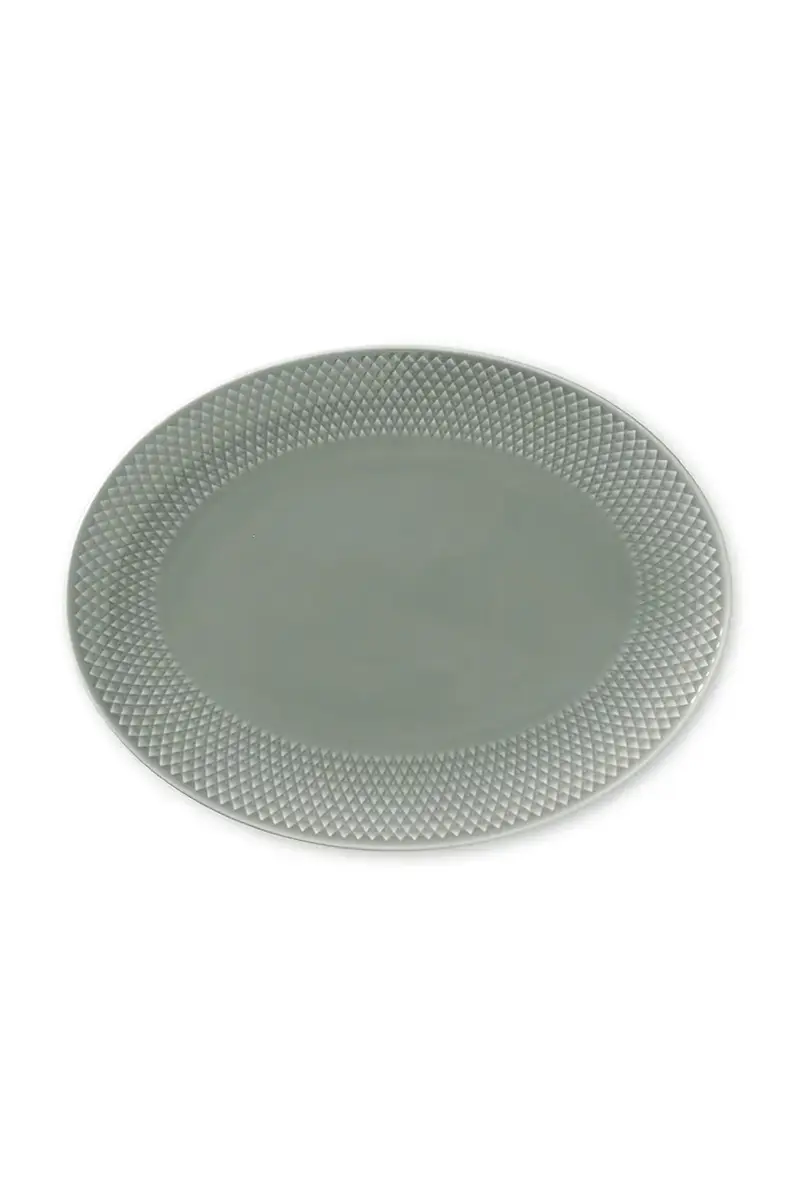 piatto da portata Rhombe 28, 5 x 21, 5 cm Verde miniatura 2