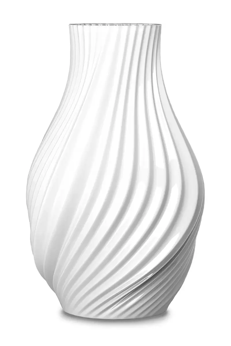 vaso decorativo Twist 18 x 12 cm Bianco