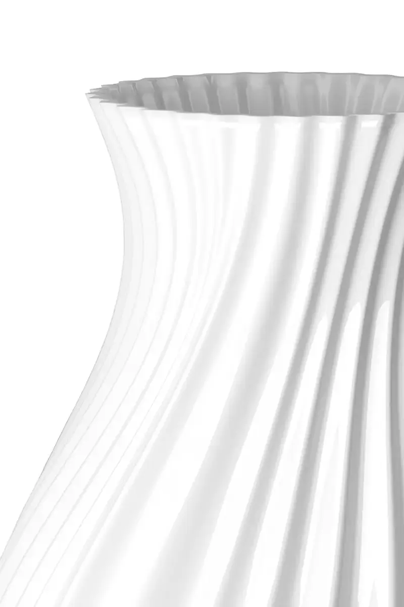 vaso decorativo Twist 25 x 15 cm Bianco miniatura 2