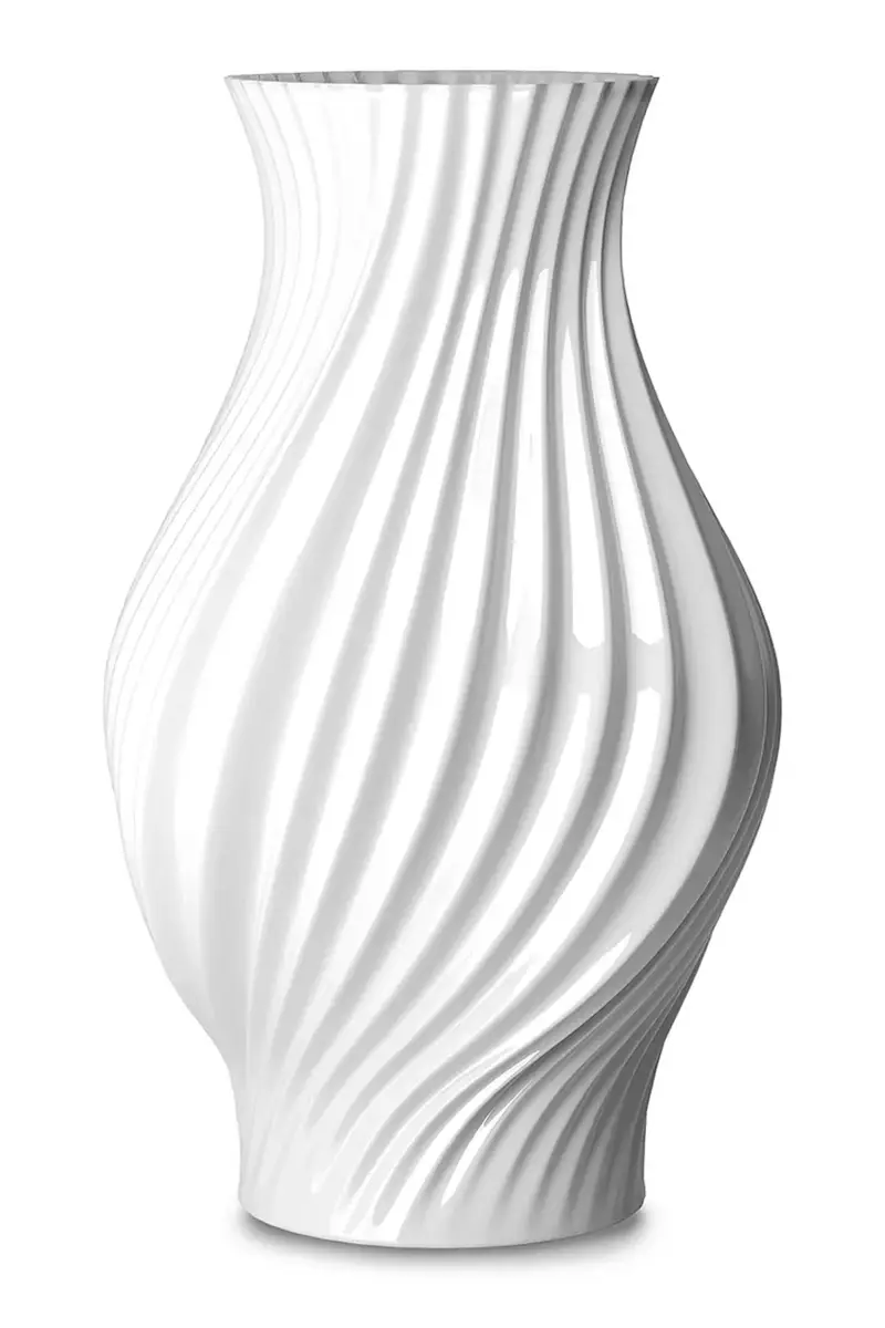 vaso decorativo Twist 25 x 15 cm Bianco